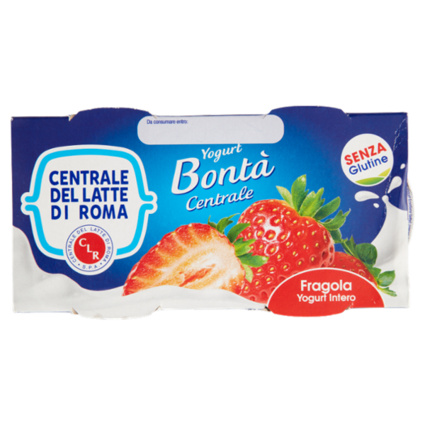 Centrale del Latte di Roma Fragola Yogurt Intero 2 x 125 g