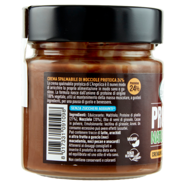 L'Angelica Protein Natur Power Crema Nocciola Proteica 200 g