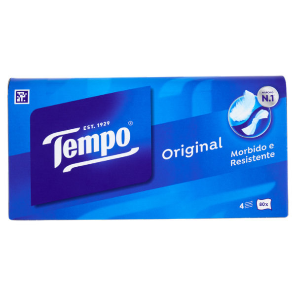 Tempo Original Fazzoletti 4 veli 80 pz