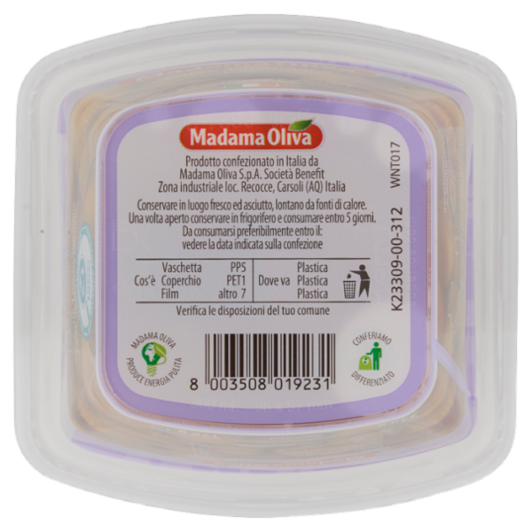 Madama Oliva il Frutto d'Italia Olive Taggiasca Liguria 330 g