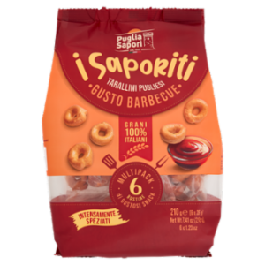 Puglia Sapori I Saporiti Tarallini Pugliesi Gusto Barbecue 6 x 35 g