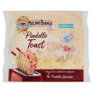 Mulino Bianco Piadina Piadelle Toast Ideale Per Piadina e Toast 4pz 240g