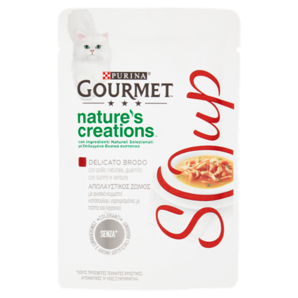 PURINA GOURMET Nature's Creations Soup Pollo & Pesce bianco & Verdure 40g