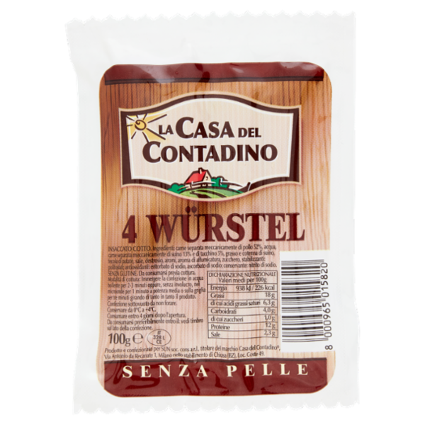 La Casa del Contadino 4 Würstel 100 g