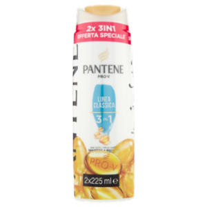 Pantene Pro-V 3in1 Shampoo+Balsamo+Trattamento Linea Classica 2x225 Ml