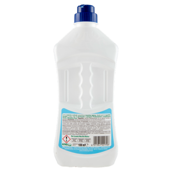 Rio Casamia con Agente Antibatterico Sapone Sapone e Alcool Multiuso Muschio Bianco 1000 ml