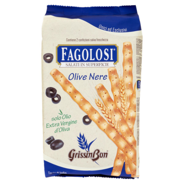 GrissinBon Fagolosi Olive Nere 2 x 125 g
