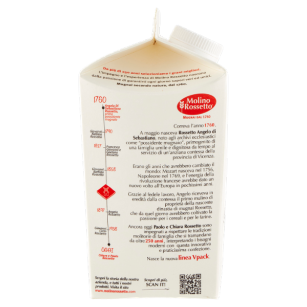 Molino Rossetto Farina di grano tenero Tipo 00 750 g