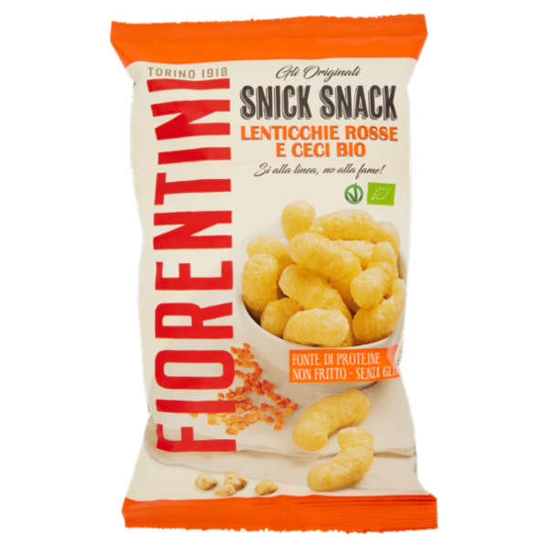 Fiorentini gli Originali Snick Snack Lenticchie Rosse e Ceci Bio 45 g
