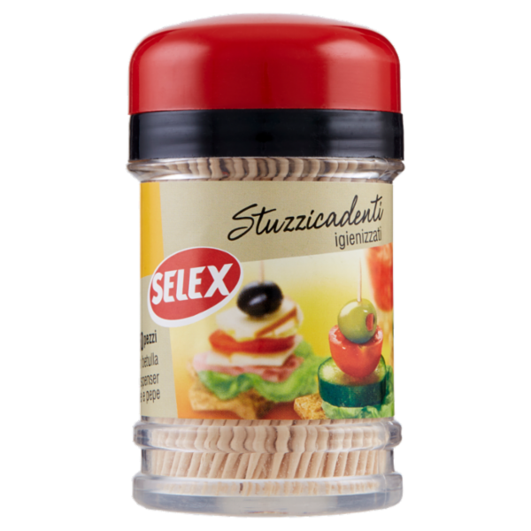 Selex Stuzzicadenti Doppia Punta in Betulla 250 pezzi