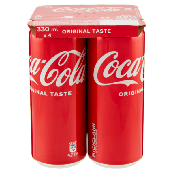 COCA-COLA Original Taste Lattina 4 x 330 ml
