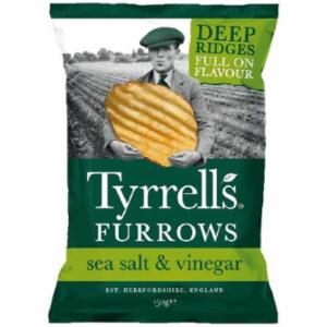 Tyrrells Patatine Sea Salt e Vinegar Furrows 150g