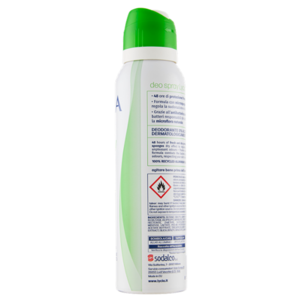 Lycia fresh energy aloe & bergamotto deo spray 150 ml