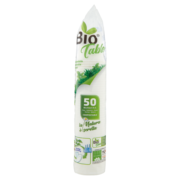 Bio Table Bicchieri 8 cl. Compostable 50 pz