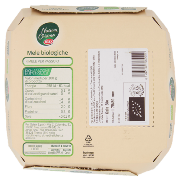 Selex Natura Chiama Mele Royal Gala Calibro 70/80 Bioligiche 800 g