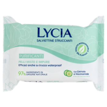 Lycia Salviettine Struccanti Purificanti Pelli Miste e Impure 20 Pz