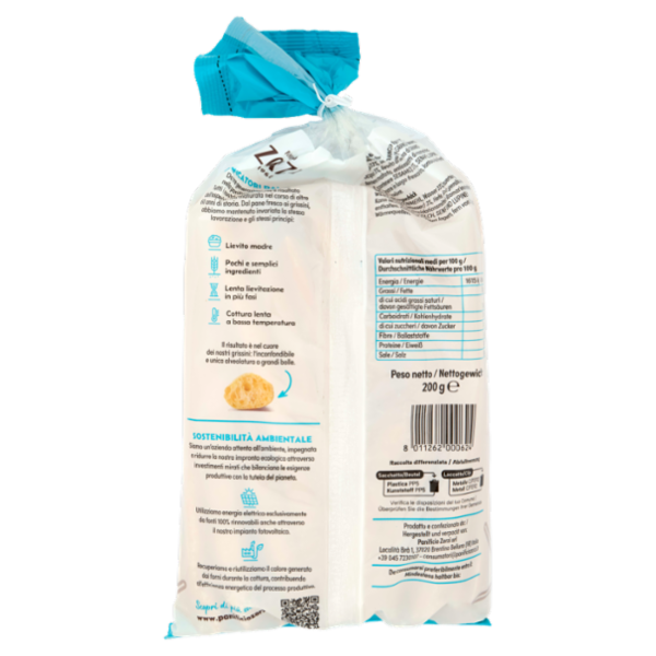 Panificio Zorzi Grissino Valdadige all'acqua 200 g