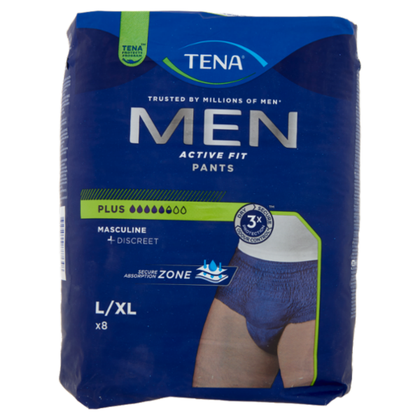 Tena Men Active Fit Pants Plus L/XL 8 pz