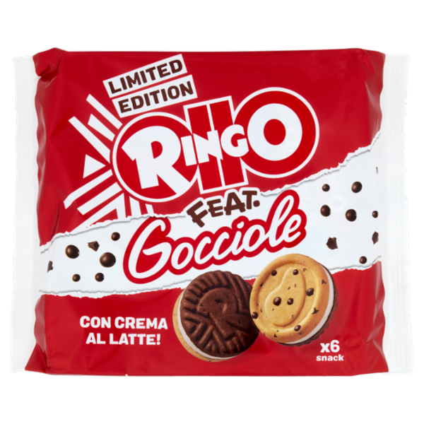 Ringo Feat. Gocciole Limited Edition Snack 6 Porzioni 165g