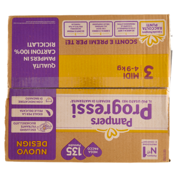 Pampers Progressi Midi 135 pz