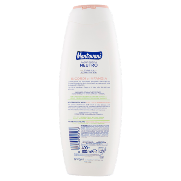 Mantovani Bagnodoccia Neutro Ricordi d'Infanzia 400+100 ml