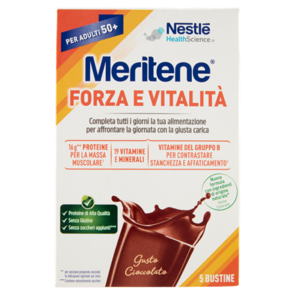 MERITENE Forza & Vitalità Cioccolato 5 x 30 g
