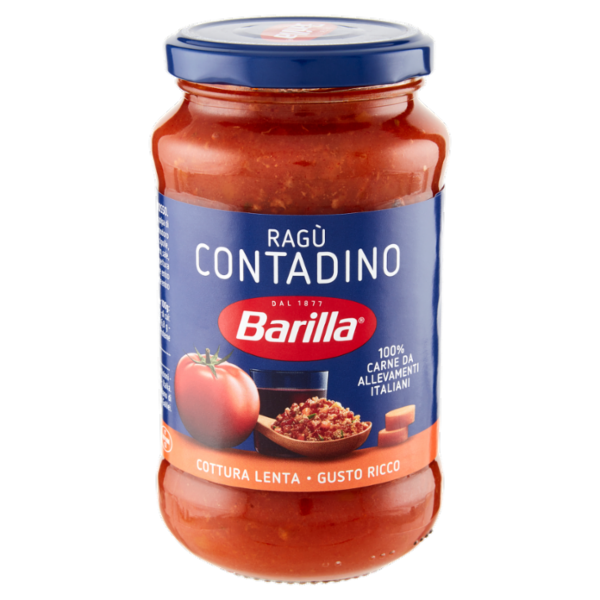 Barilla Sugo Ragù Contadino vino rosso Condimento per Pasta 400g