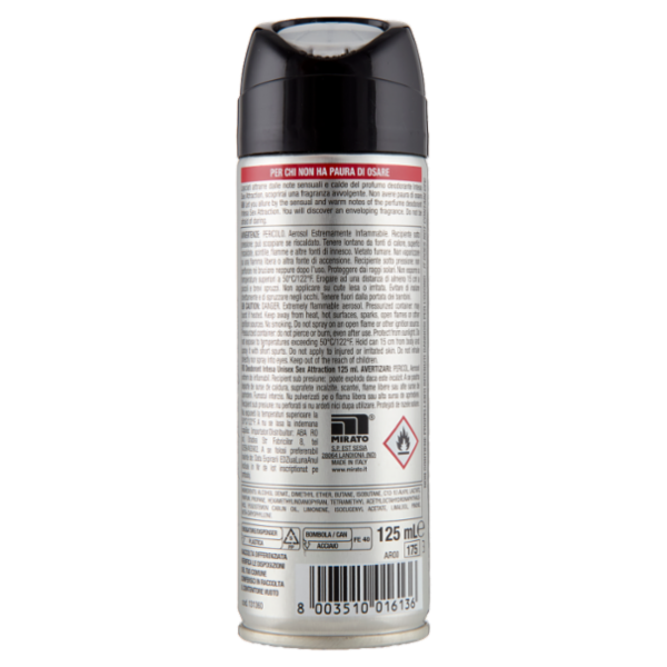 Intesa Sex Unisex Parfum Deodorant Sex Attraction 125 mL