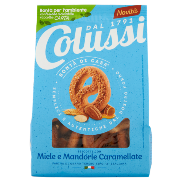 Colussi Biscotti con Miele e Mandorle Caramellate 300 g