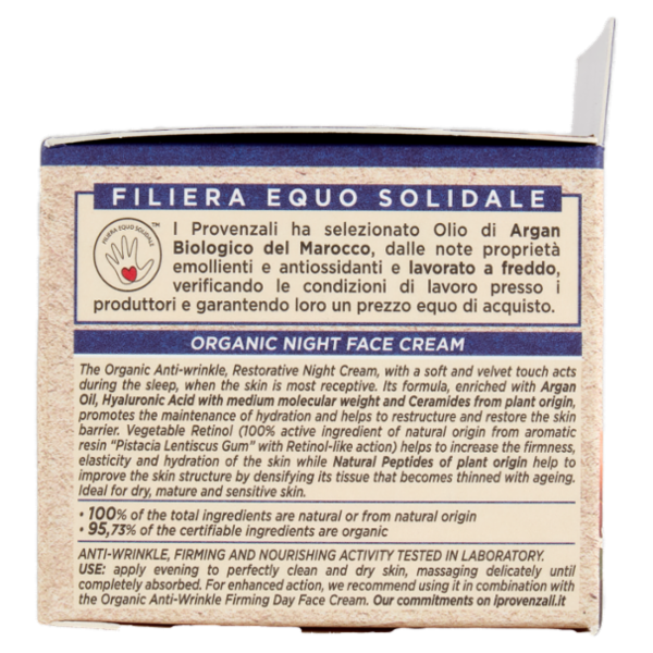 I Provenzali Bio Crema Notte Biologica Argan 50 mL