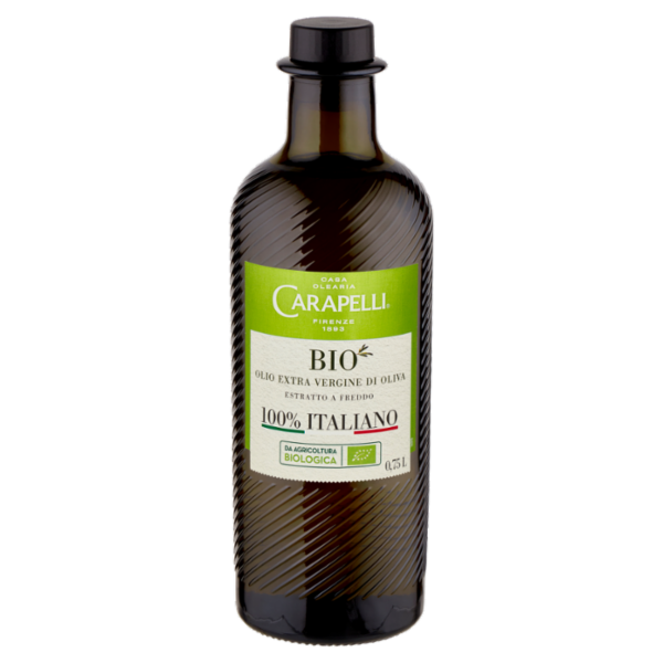 Carapelli Bio Olio Extra Vergine di Oliva 100% Italiano 0,75 L