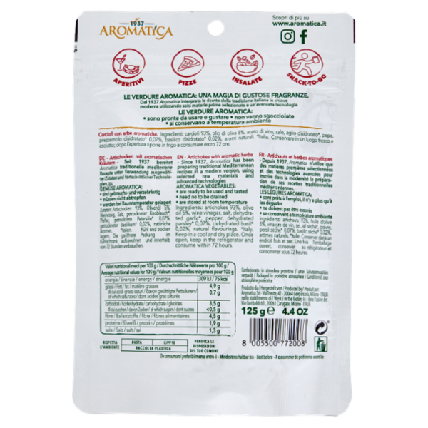 Aromatica Cuori di Carciofo con Erbe Italiane 125 g