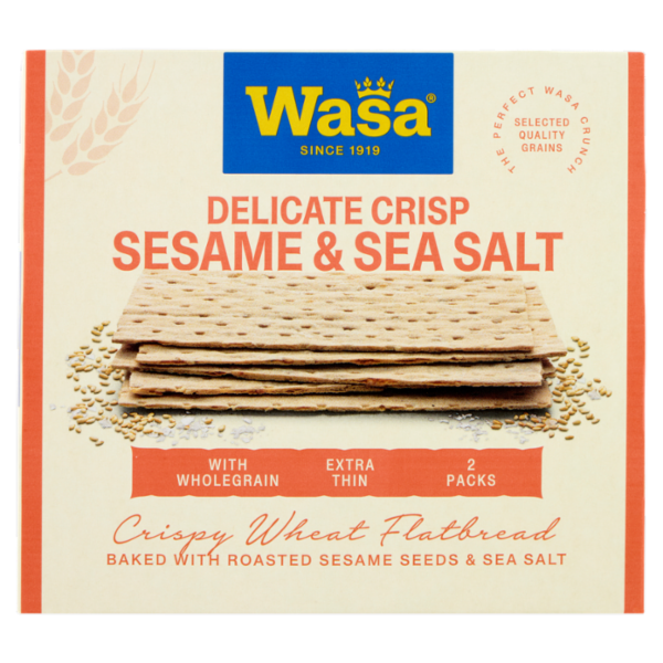 Wasa Delicate Crisp Sesame & Sea Salt 190 g