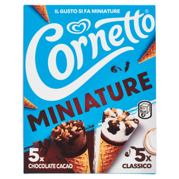Cornetto Algida Miniature 5 Classico 5 Chocolate Cacao 190 g