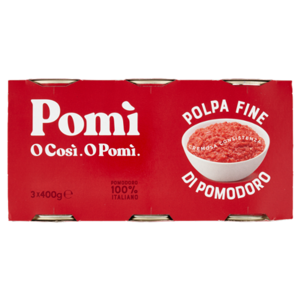 Pomì Polpa Fine di Pomodoro 3 x 400 g