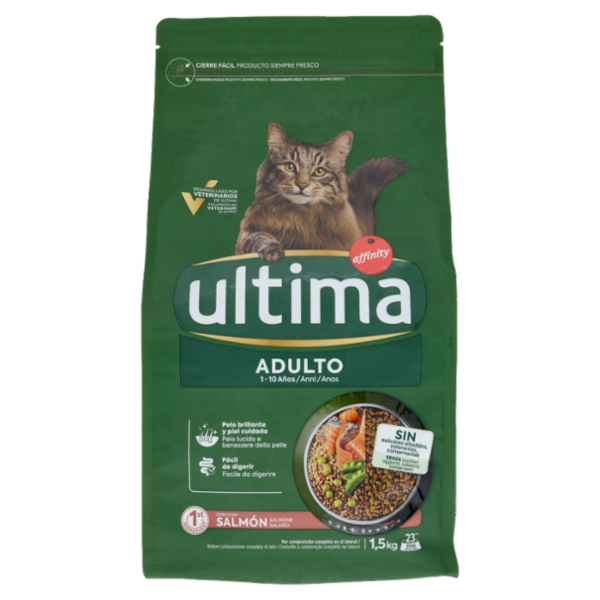 ultima Cat Adulto 1-10 Anni con Salmone 1,5 kg