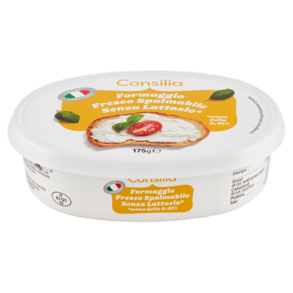 Consilia Formaggio Fresco Spalmabile Senza Lattosio 175 g