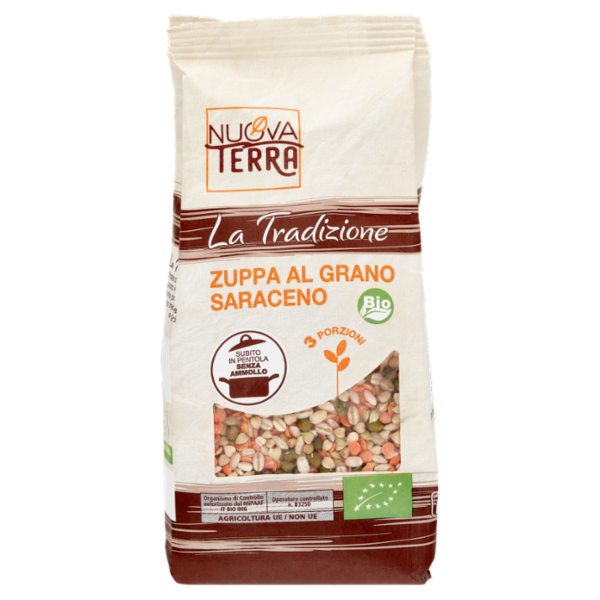 Nuova Terra La Tradizione Zuppa al Grano Saraceno Bio 250 g