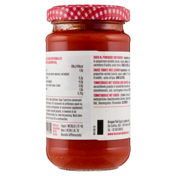 Le Conserve della Nonna Sugo di Pomodoro 190 g