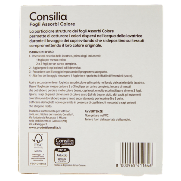 Consilia Assorbi Colore 20 pezzi