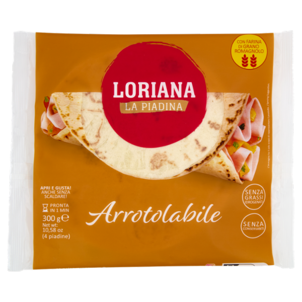 Loriana Arrotolabile 4 piadine 300 g
