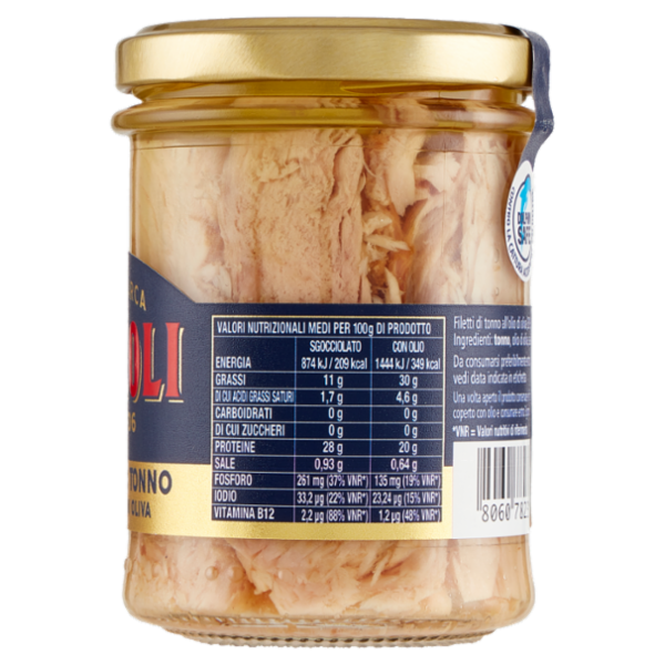 Rizzoli Filetti di Tonno all'Olio di Oliva 200 g