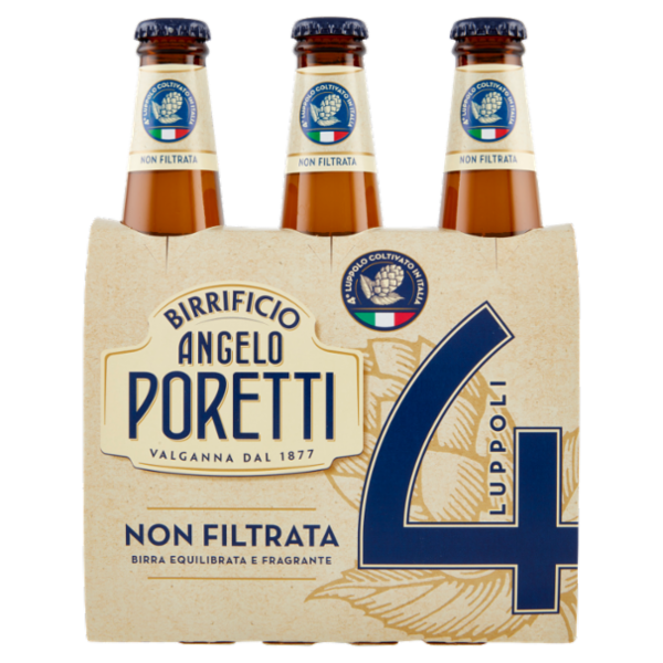 Birrificio Angelo Poretti Non Filtrata 4 Luppoli 3 x 33 cl