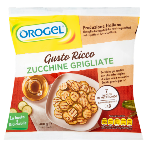 Orogel Gusto Ricco Zucchine Grigliate Surgelati 400 g