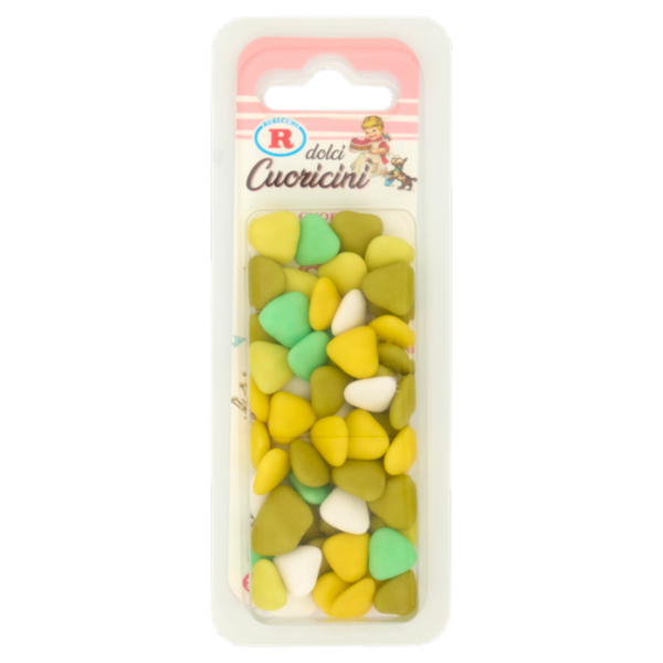 Mariarosa dolci Cuoricini con Cuore di Cioccolato Fondente Verdi 60 g