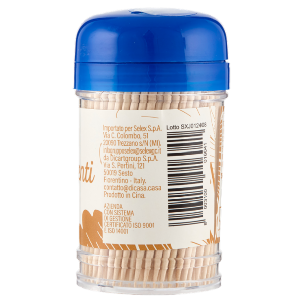 Selex Stuzzicadenti Doppia Punta in Betulla Sterilizzati 250 pezzi