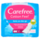Carefree Cotton Feel* Daily on-the-go Salvaslip 40 pz