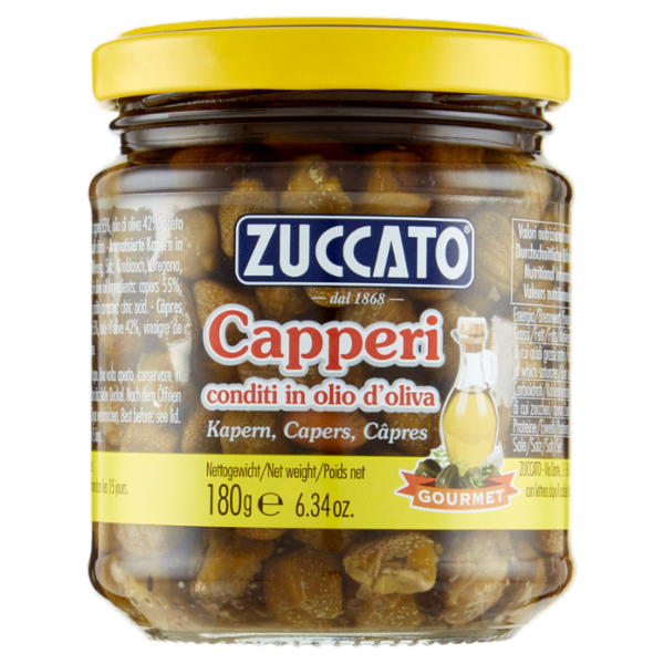 Zuccato Capperi conditi in olio d'oliva 180 g