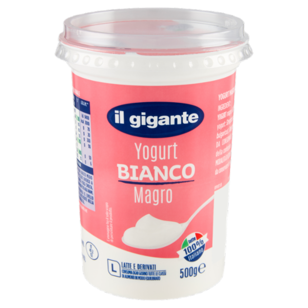 IL GIGANTE Yogurt Bianco Magro 500 g