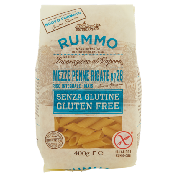 Rummo Senza Glutine Mezze Penne Rigate N° 28 400 g